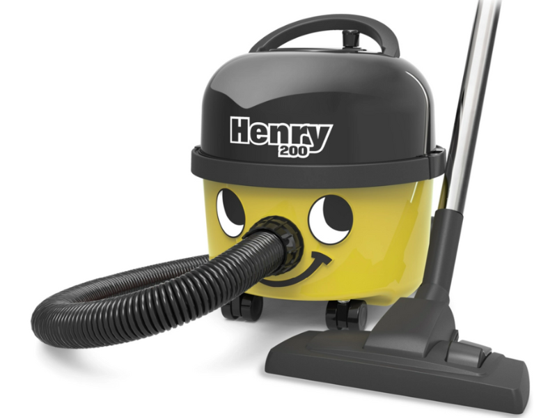 Numatic Henry Dry Vacuum Cleaner 9 Litre Yellow Astro Hospitality