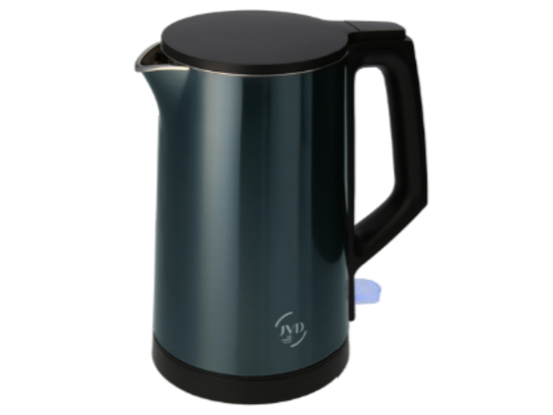 JVD Glitze Kettle 1 Litre Nickel Black Astro Hospitality