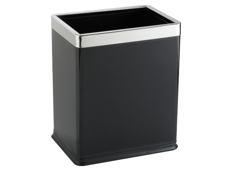 JVD Dual Layer Rectangle Rubbish Bin 7.6 Litre Black Astro Hospitality