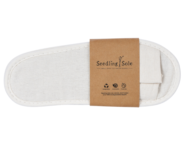 Seedling Sole Slipper Open Toe Cork Sole in Kraft Band Astro Hospitality