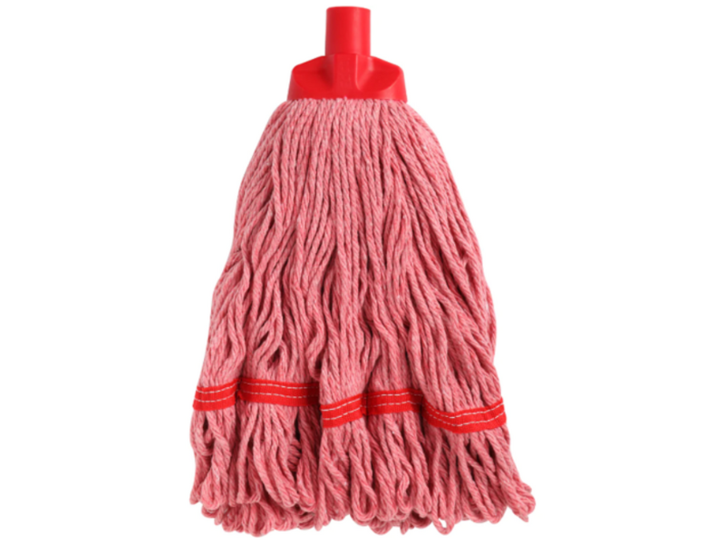 Edco Durable Round Kentucky Mop Head Red | Astro Hospitality
