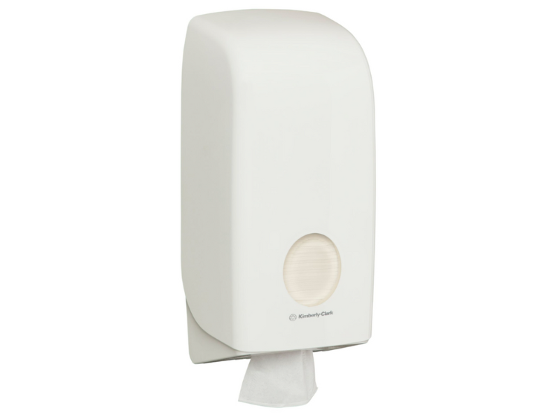 Kimberly Clark Aquarius Interleaved Toilet Tissue Dispenser, White